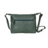 Aspen Multi-Pocket Leather Crossbody Bag – Evergreen