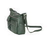 Aspen Multi-Pocket Leather Crossbody Bag – Evergreen