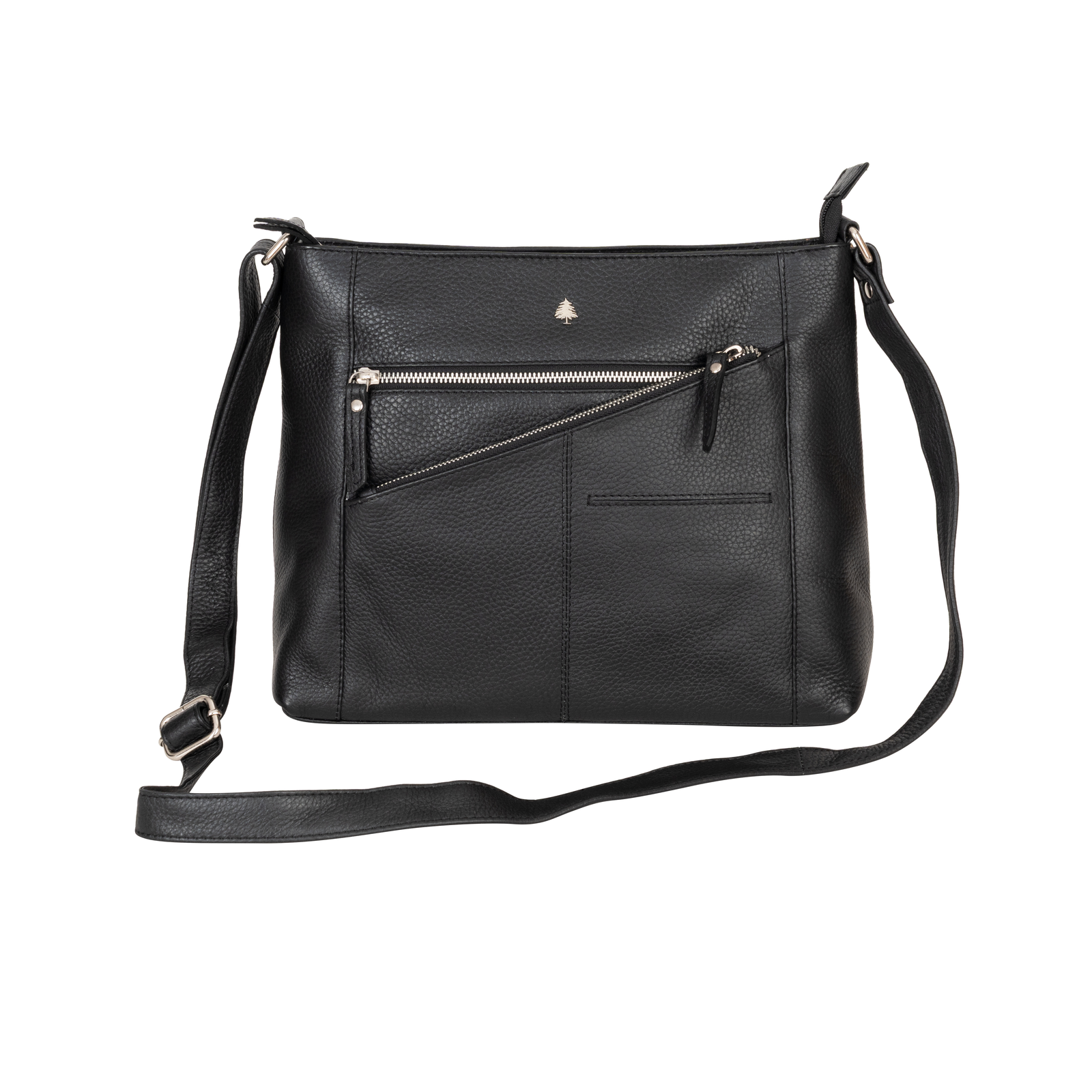 Willow Leather Crossbody Bag – Classic Black - Greenwood Leather