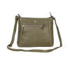 Willow Leather Crossbody Bag – Olive Green