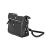 Harper Compact Leather Crossbody Bag – Classic Black