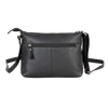 Mila Multi-Pocket Leather Crossbody Bag – Classic Black