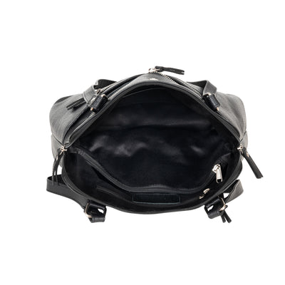 Arden Leather Tote – Black Work & Travel Bag