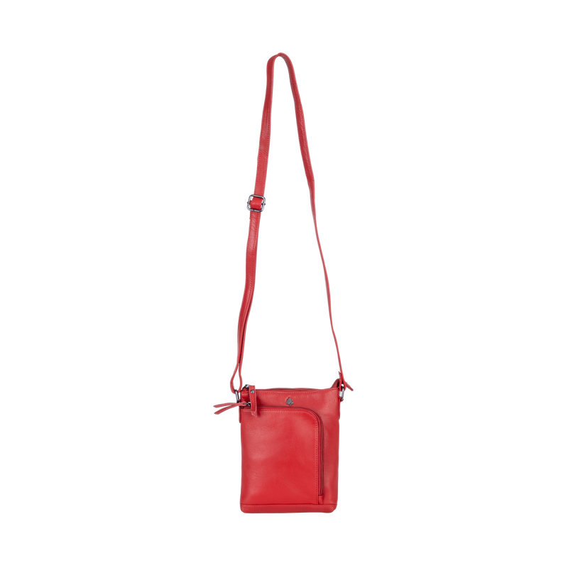 Greenwood Siena Mini Crossbody – Red Leather