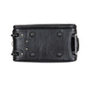 Atlas Black Leather Trolley Bag – Premium Travel Duffel with Wheels - Greenwood Leather