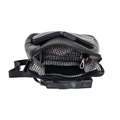 CitySmart Duo – Convertible Leather Backpack & Shoulder Bag