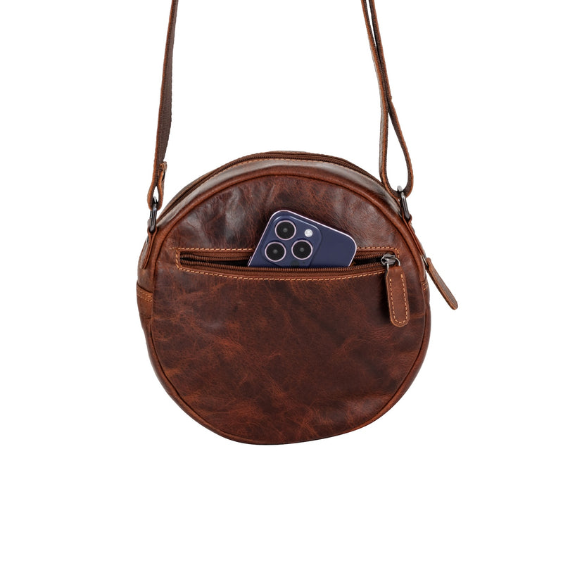 Circle Luxe – Sandel Leather Crossbody Bag