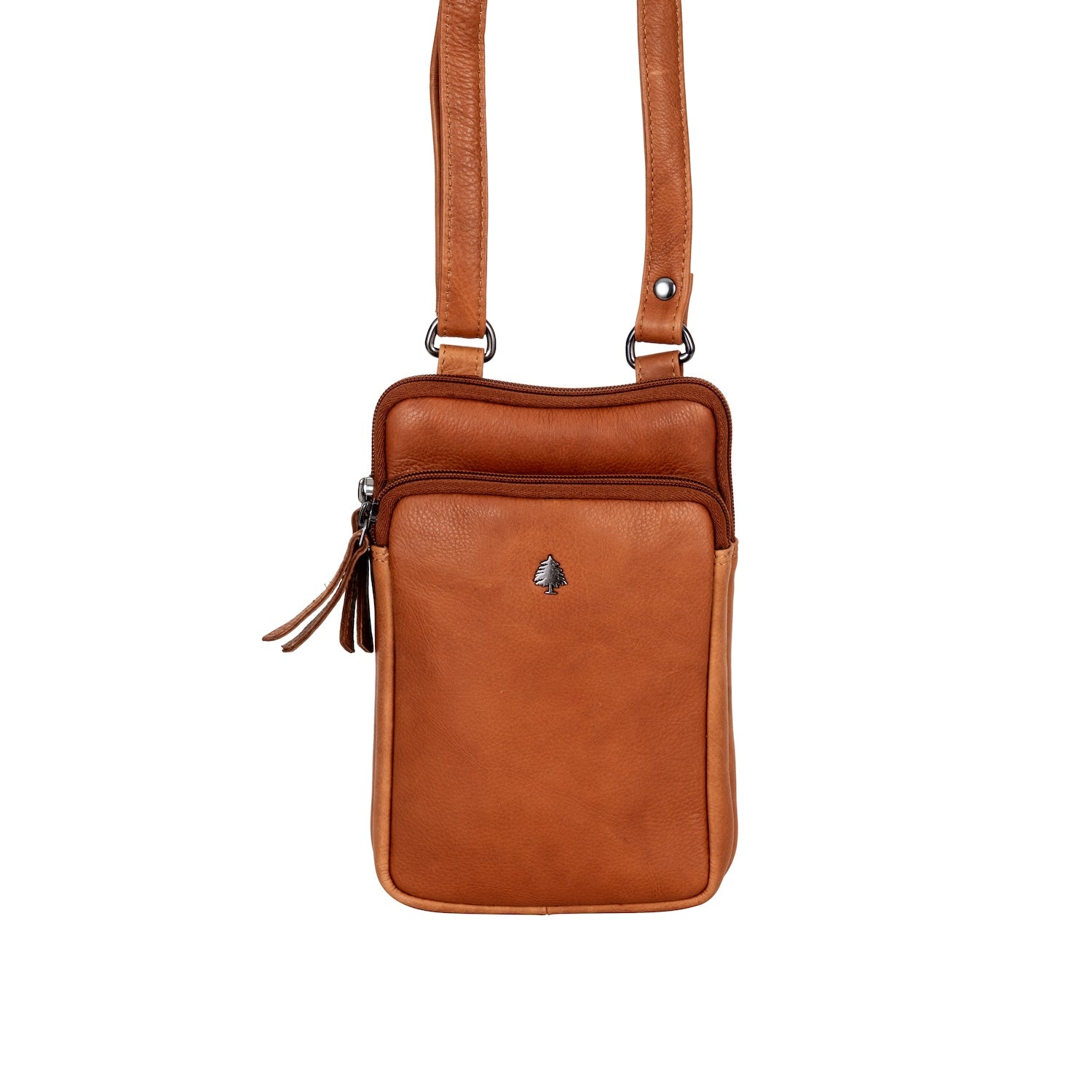 Greenwood Oslo Compact Crossbody – Cognac