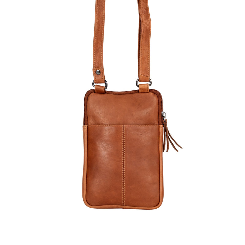 Greenwood Oslo Compact Crossbody – Cognac