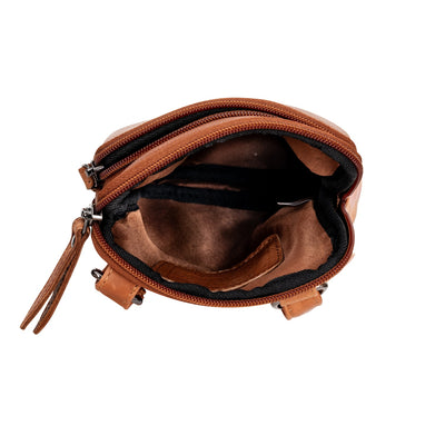 Greenwood Oslo Compact Crossbody – Cognac