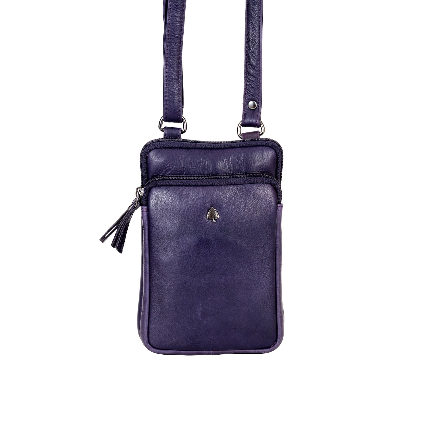 Greenwood Oslo Compact Crossbody – Purple - Greenwood Leather