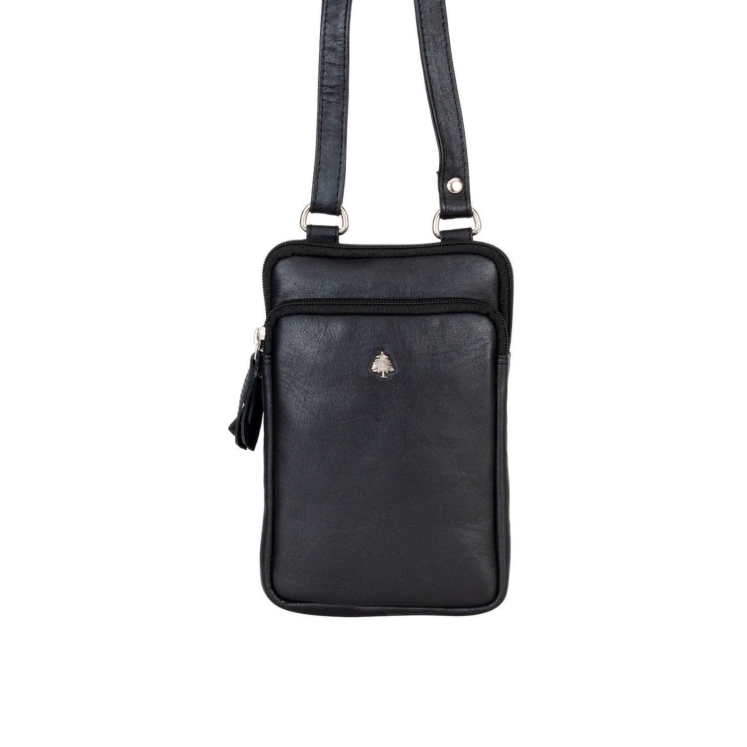 Greenwood Oslo Compact Crossbody – Black - Greenwood Leather
