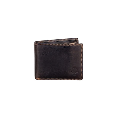 Mason RFID Leather Wallet with Coin Pocket – Brown - Greenwood Leather