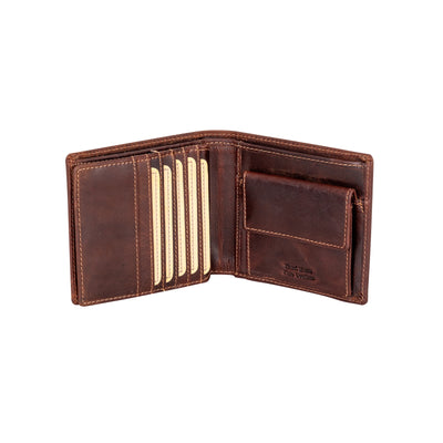 Mason RFID Leather Wallet with Coin Pocket – Sandel - Greenwood Leather