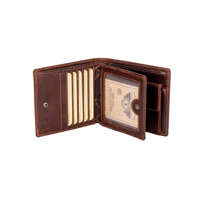 Mason RFID Leather Wallet with Coin Pocket – Sandel - Greenwood Leather