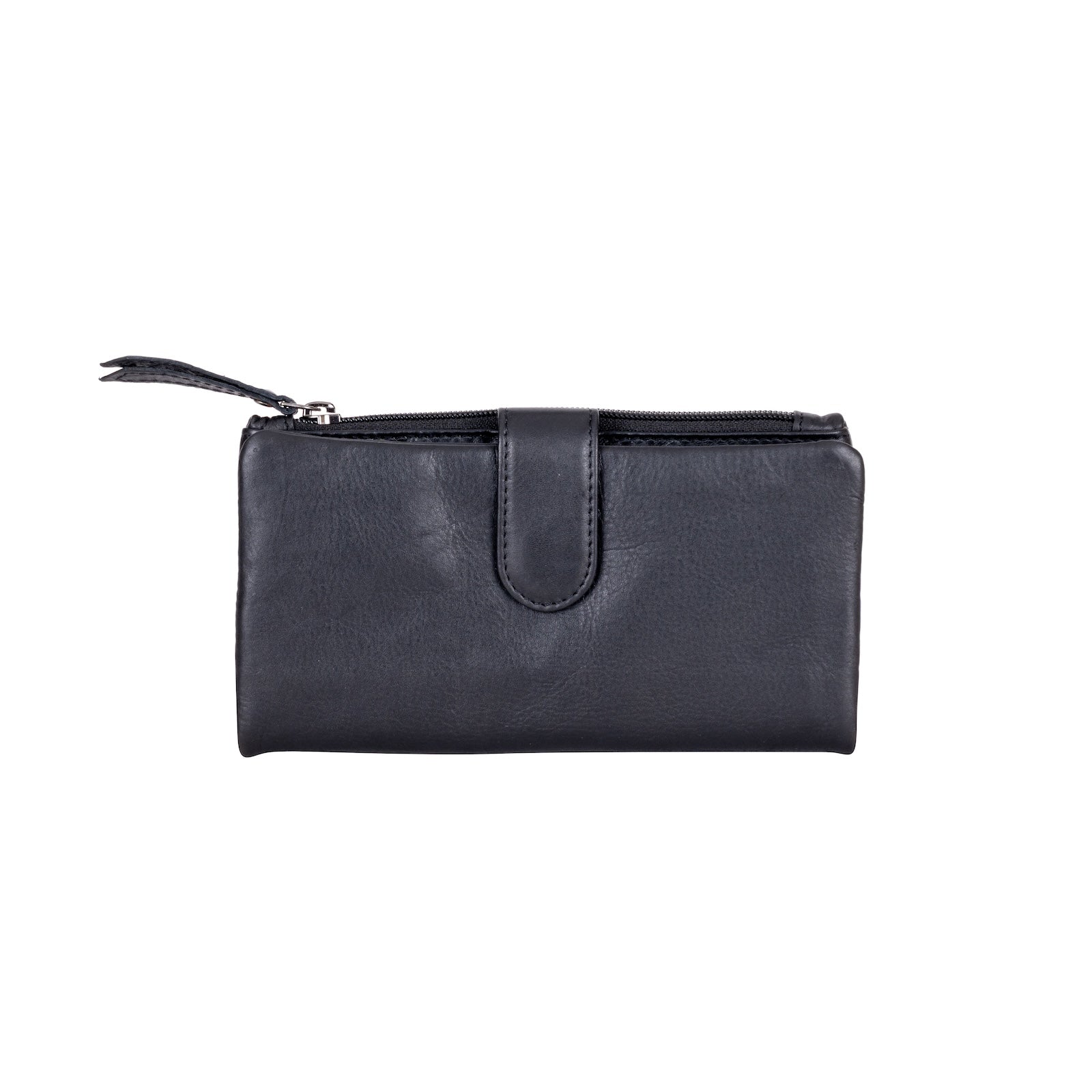 Leather Women Wallet Katie Black - Greenwood Leather