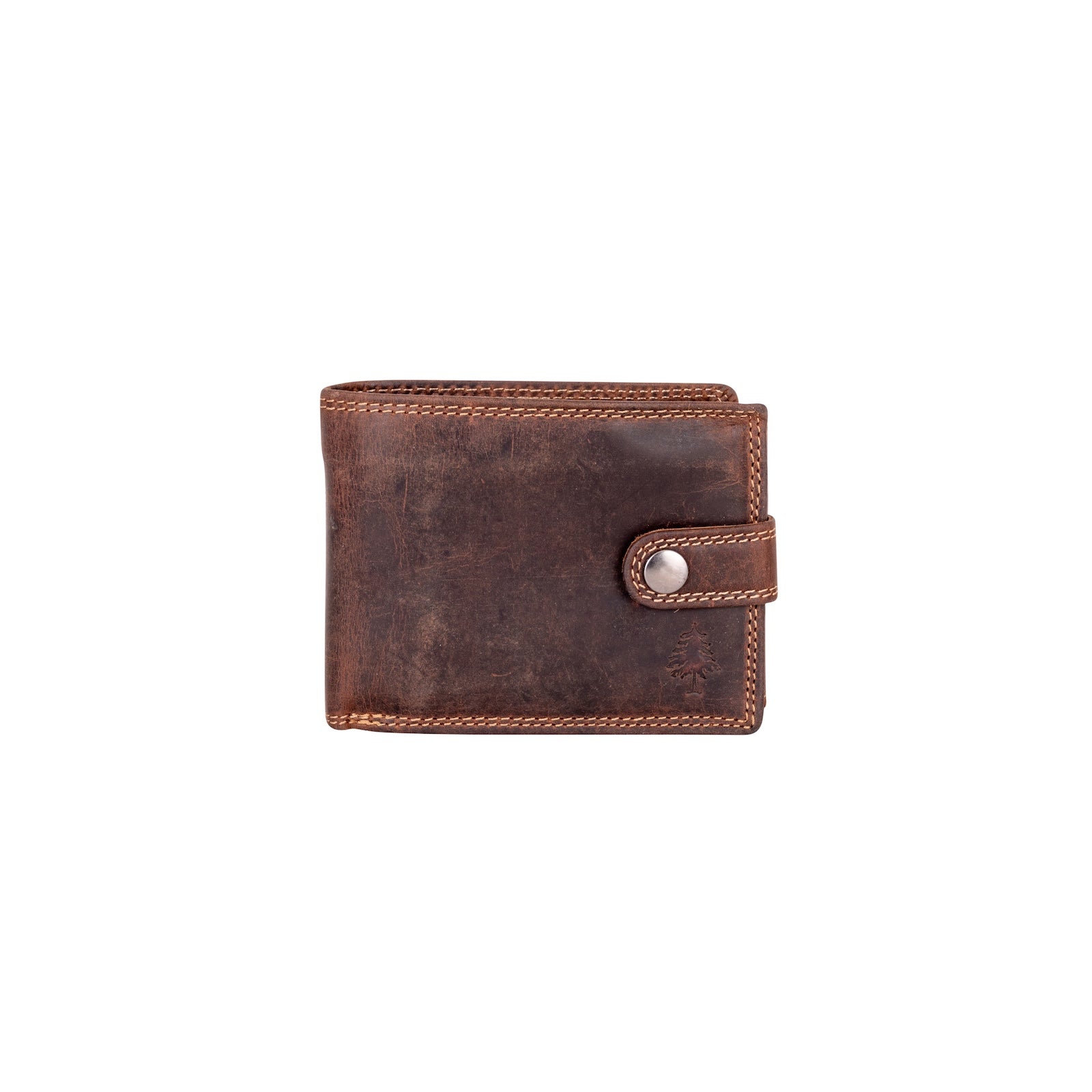 Hunter RFID Leather Wallet with Button Closure – Sandel - Greenwood Leather