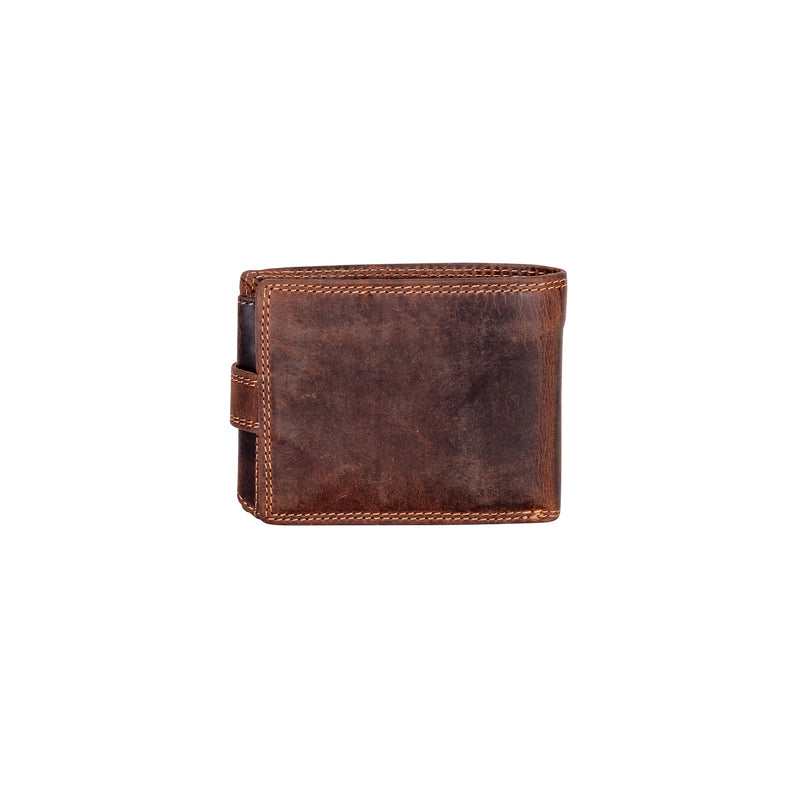 Hunter RFID Leather Wallet with Button Closure – Sandel - Greenwood Leather