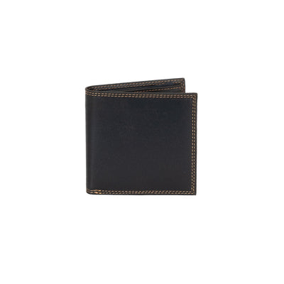 Greenwood Leather “Auckland” Men’s Bifold RFID Wallet – Genuine Leather Slim Wallet with Gift Box