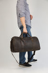 Leather Weekend Travel Bag Wilson - Brown