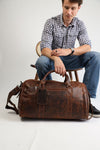 Leather Overnight Travel Bag Wilson - Sandal