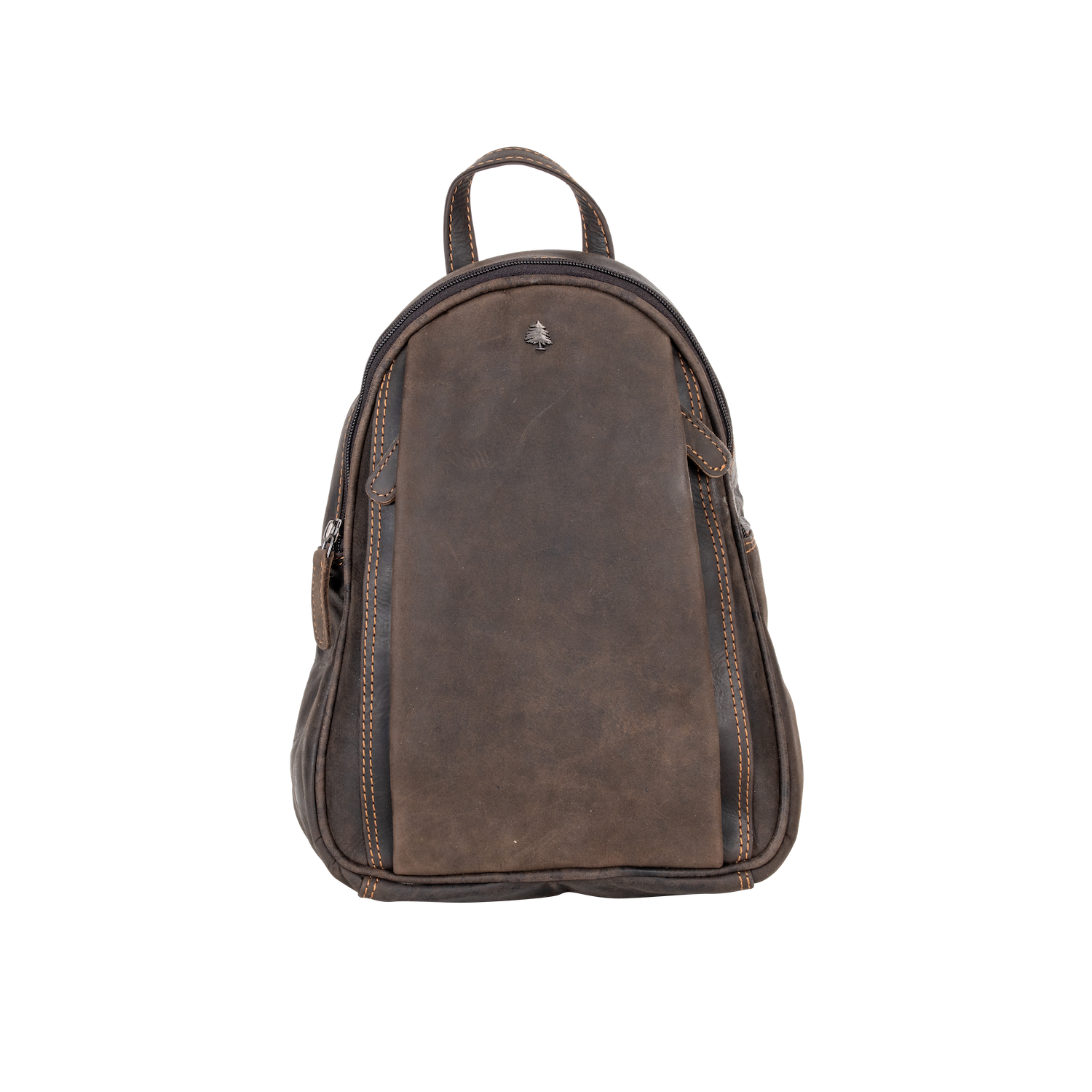 Leather Women Backpack Little Emma - Brown - Greenwood Leather