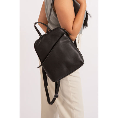 Leather Women's Backpack Claire - Black - Greenwood Leather