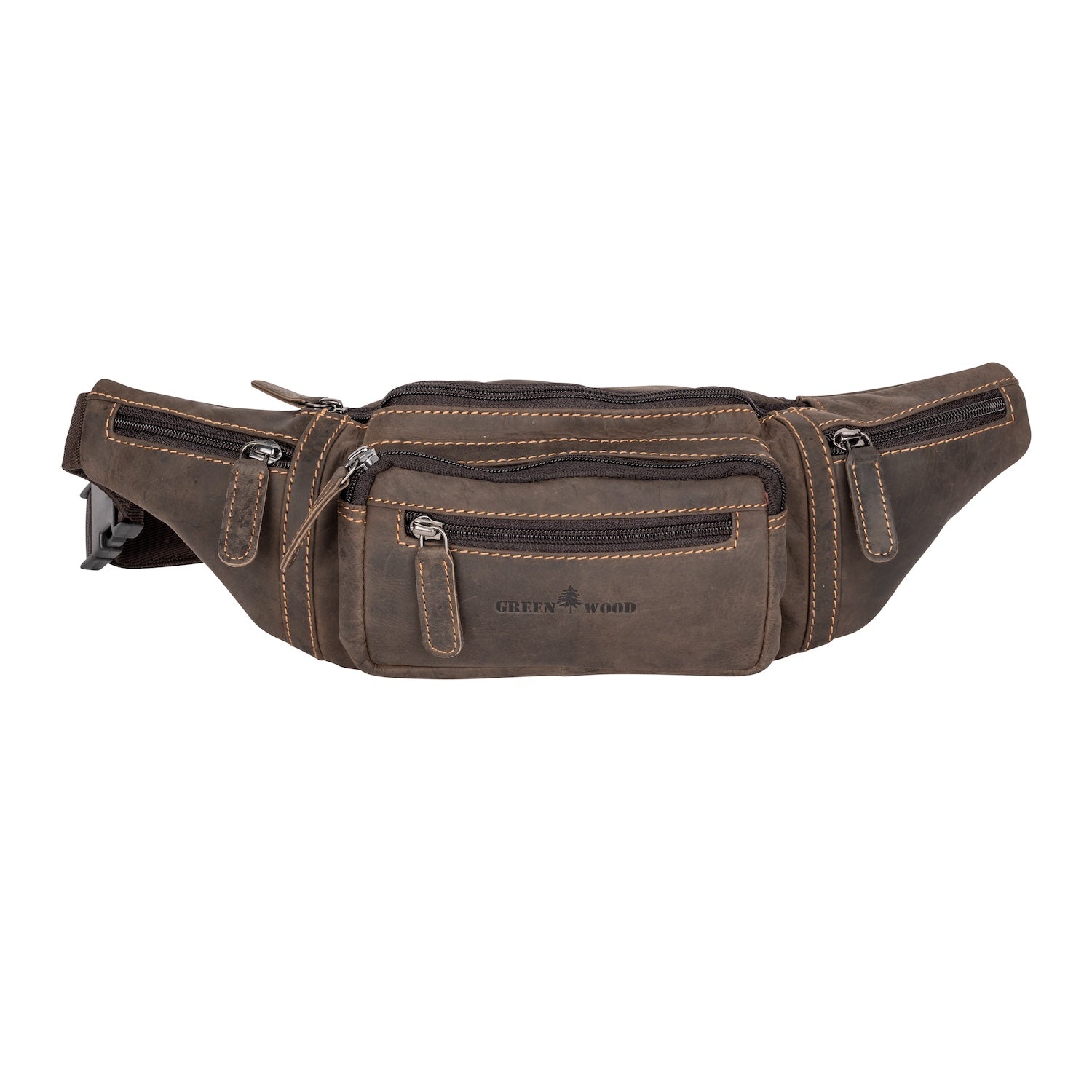Leather Waist Pack Jack - Brown Colour - Greenwood Leather