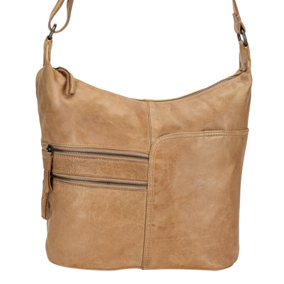 Greenwood Leather Shoulder bag Bianca - Beige