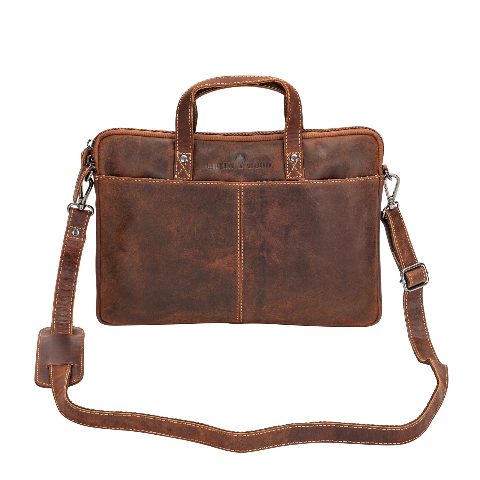 Leather Laptop Sleeve - MacBook Pro/Air 13 / 15 / 16 inch sleeve with Strap - Montreal