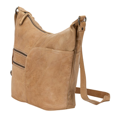 Greenwood Leather Shoulder bag Bianca - Beige