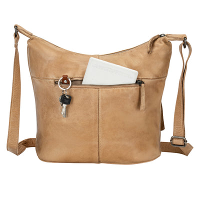 Greenwood Leather Shoulder bag Bianca - Beige
