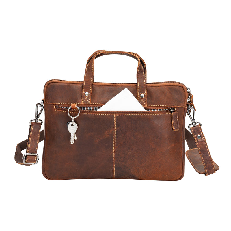 Leather Laptop Sleeve - MacBook Pro/Air 13 / 15 / 16 inch sleeve with Strap - Montreal