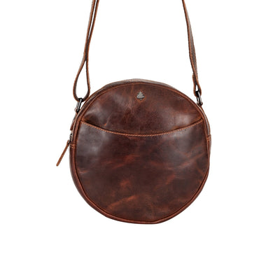 Circle Luxe – Sandel Leather Crossbody Bag - Greenwood Leather