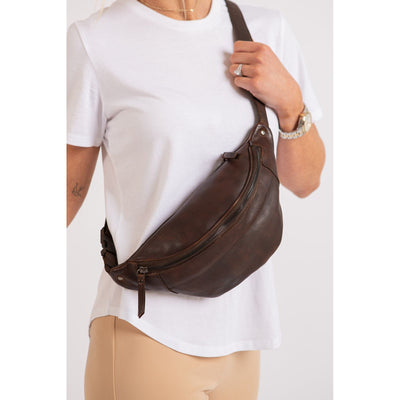 Womens Leather Bum Bag - Lina - Leather Greenwood Bag | The Greenwood Leather Online Shop Australia