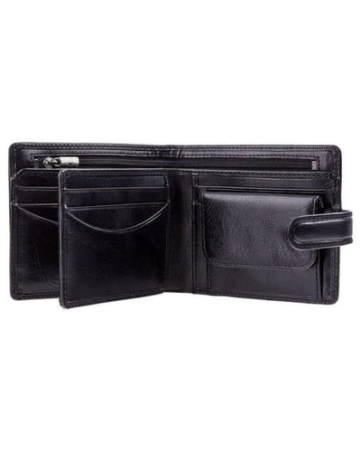 Greenwood Heritage Collection Men's RFID Leather Bifold Wallet – Black - Greenwood Leather