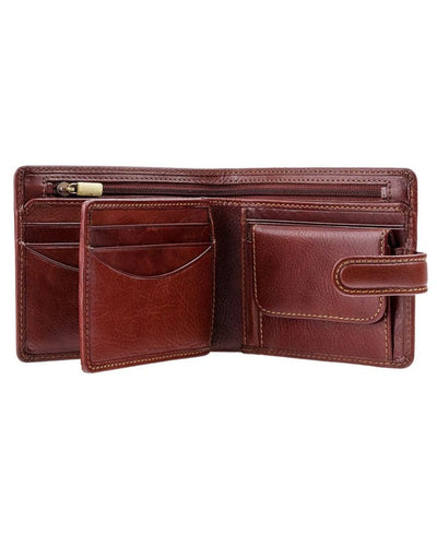 Greenwood Heritage Collection Men's RFID Leather Bifold Wallet – Cognac Brown - Greenwood Leather