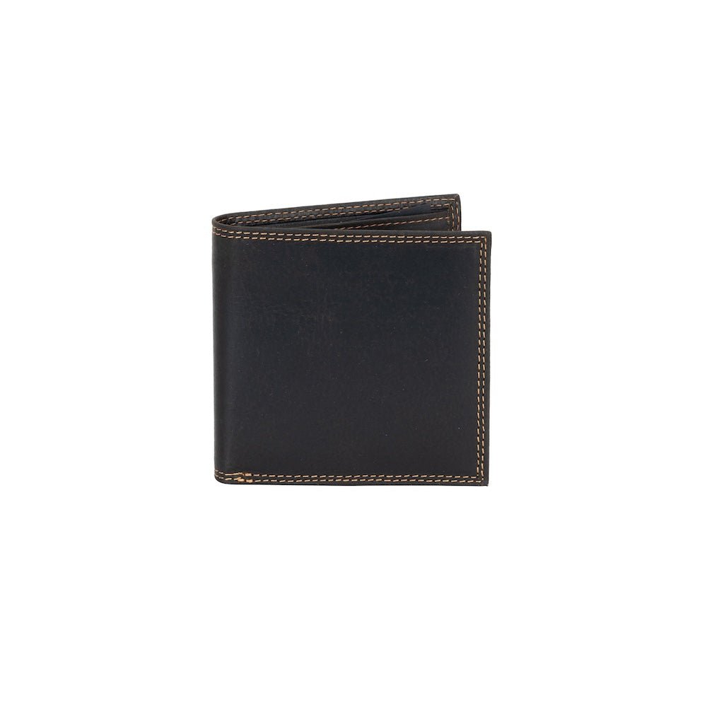 Greenwood Leather “Auckland” Men’s Bifold RFID Wallet – Genuine Leather Slim Wallet with Gift Box - Greenwood Leather