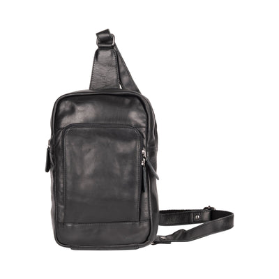 Greenwood Leather Crossbody Bag Black - Hamilton - Greenwood Leather