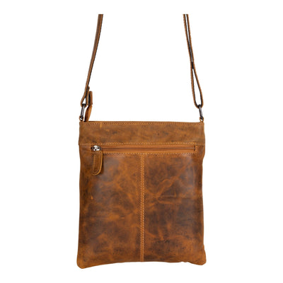 Greenwood Leather Ladies Cross Body Leather Bag Lucy Camel - Greenwood Leather