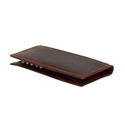 Greenwood Leather “Monroe” Ladies’ Long Leather Wallet – Rodeo Style Checkbook Wallet with RFID Protection - Greenwood Leather