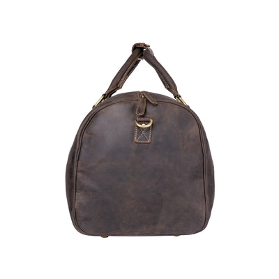 Greenwood Leather Overnight Bag Milan - Rugged Leather - Brown - Greenwood Leather