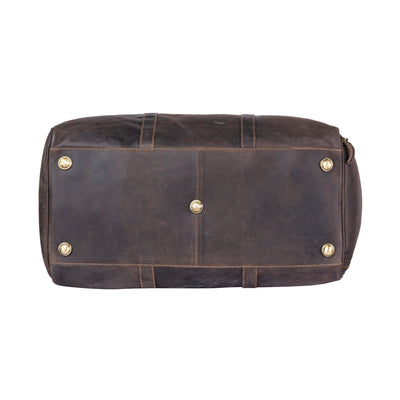 Greenwood Leather Overnight Bag Milan - Rugged Leather - Brown - Greenwood Leather