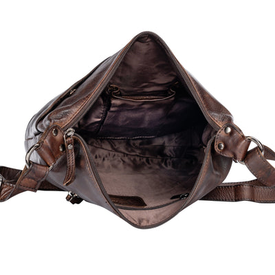 Greenwood Leather Shoulder bag Bianca - Brown - Greenwood Leather
