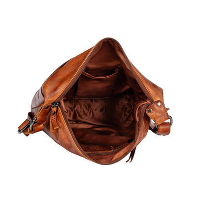 Greenwood Leather Shoulder bag Bianca - Cognac - Greenwood Leather