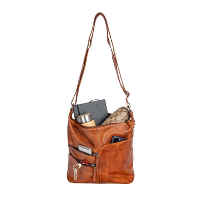 Greenwood Leather Shoulder bag Bianca - Cognac - Greenwood Leather