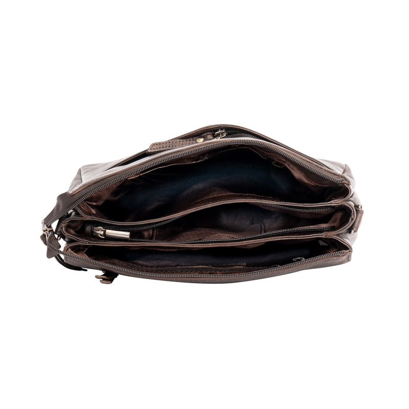 Greenwood Leather Shoulder Bag June Brown - Greenwood Leather