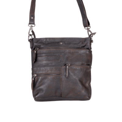 Greenwood Leather Shoulder Bag Liane - Brown - Greenwood Leather