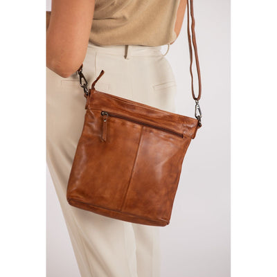 Greenwood Leather Shoulder Bag Liane - Cognac - Greenwood Leather