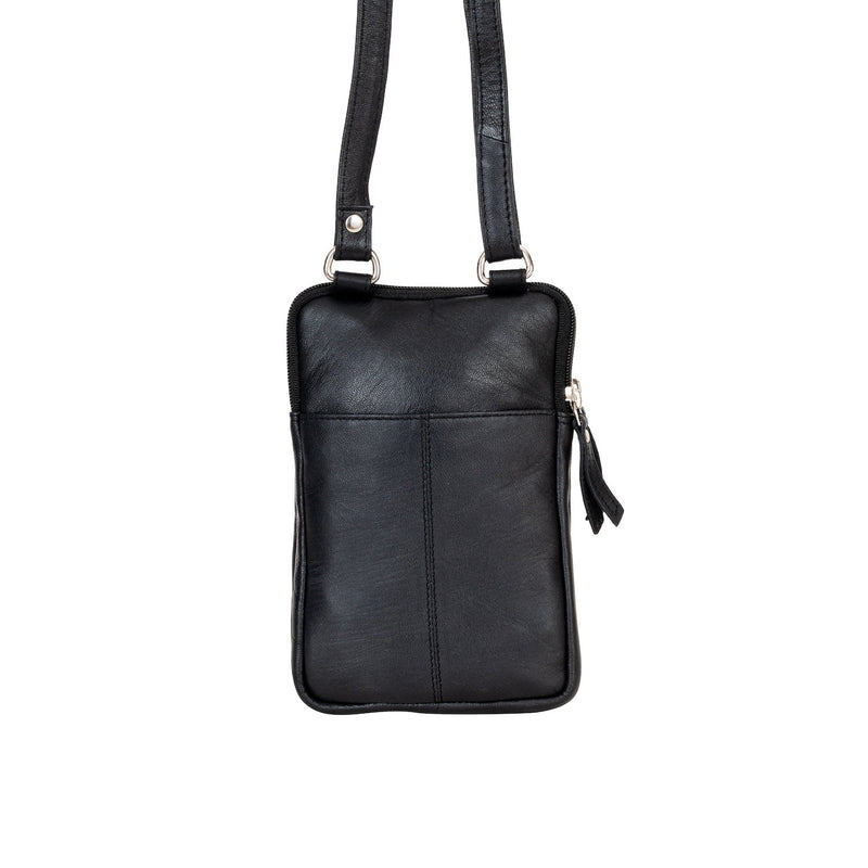 Greenwood Oslo Compact Crossbody – Black - Greenwood Leather